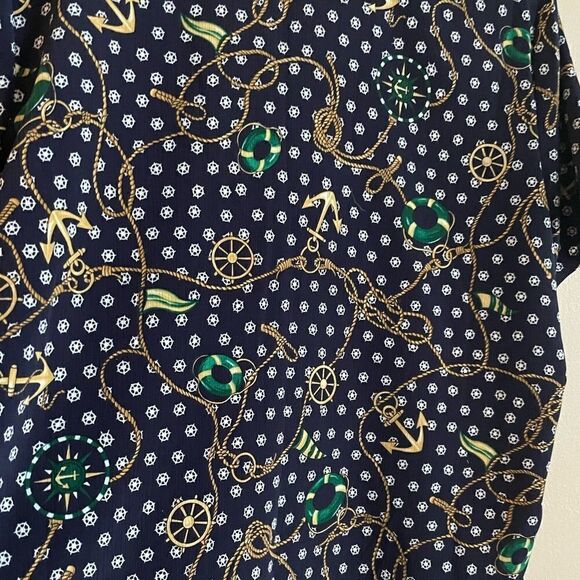 Bon Worth nautical novelty navy button down collar shirt - Picture 4 of 8